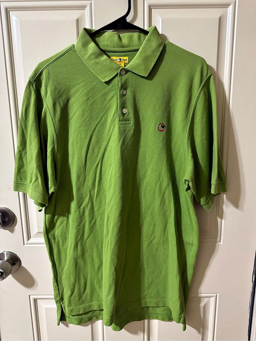 Duck Head Men's Polo Shirt Cotton Green Size Medium